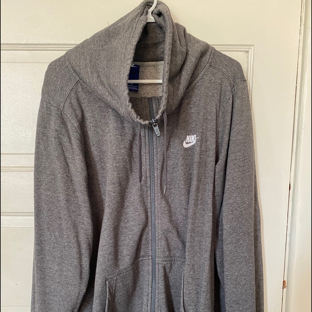 2X Nike Cowl Neck Zip Up Hoodie